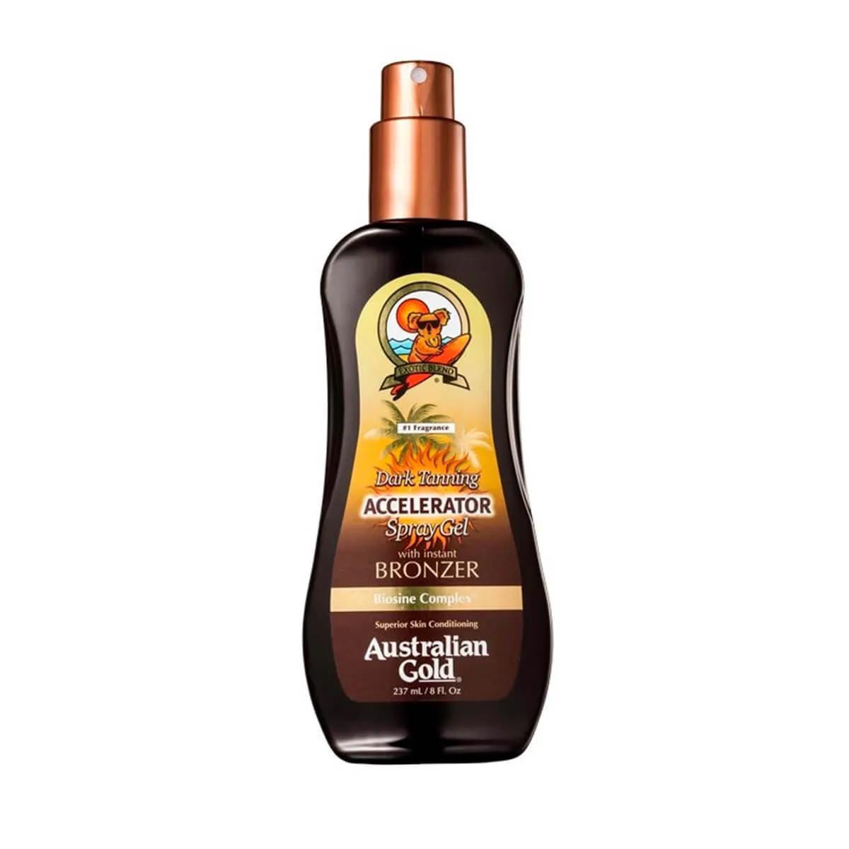 Bronzeador Australian Gold Accelerator Spray Gel com 237ml