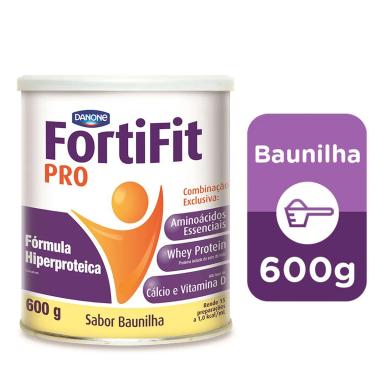 Suplemento Nutricional Fortifit PRO Sabor Baunilha com 600g