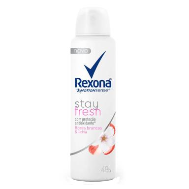 Desodorante Rexona Women Stay Fresh Flores Brancas e Lichia Aerosol Antitranspirante com 150ml