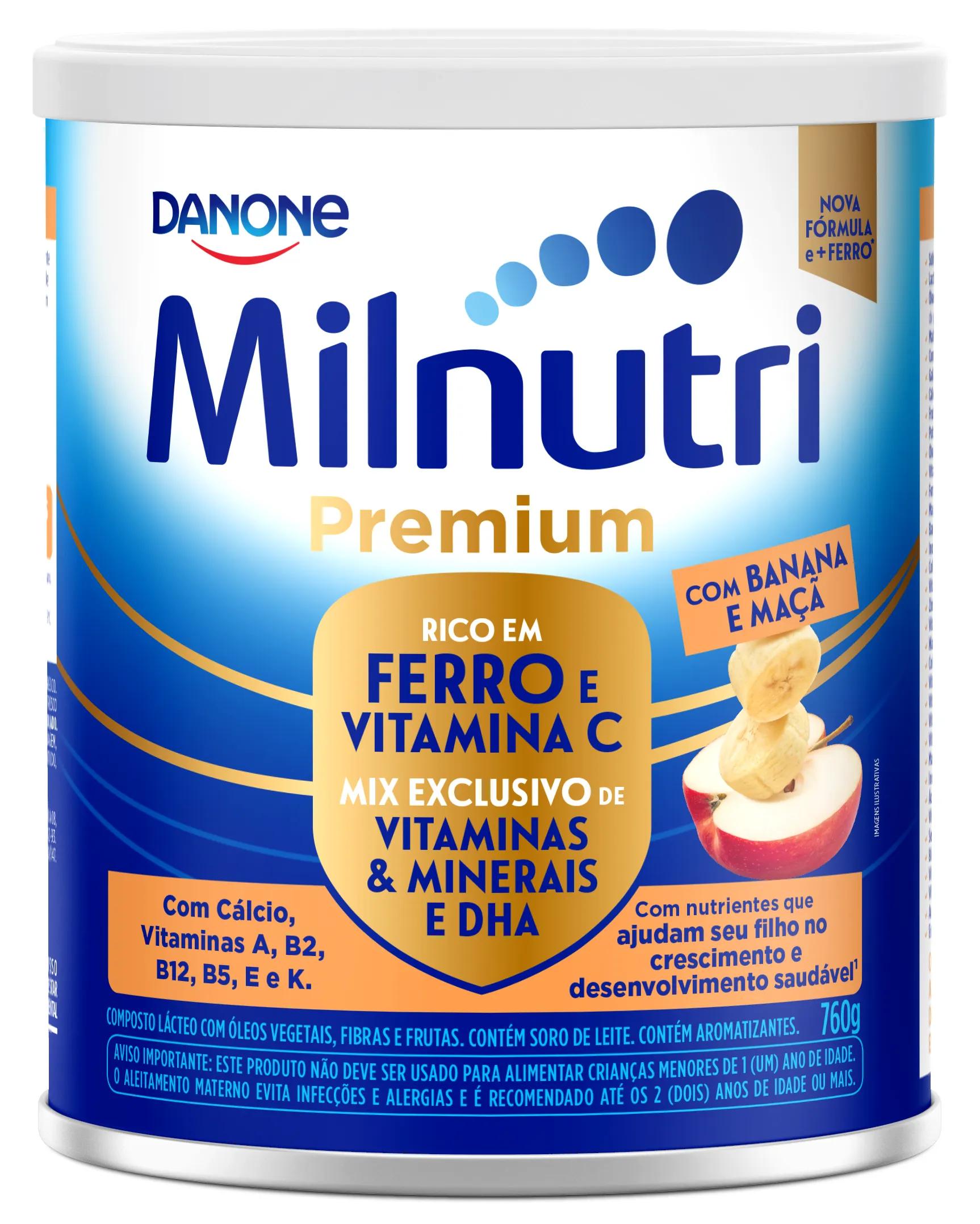 Composto Lácteo Milnutri Premium Danone Vitamina de Frutas 760g