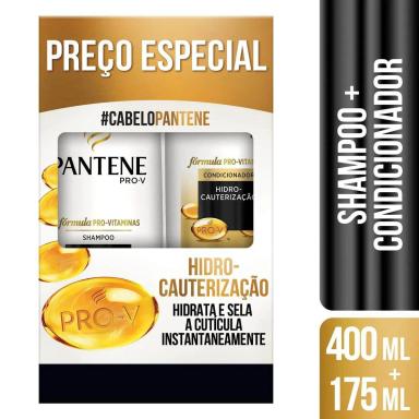 Kit Pantene Hidro Cauterização Shampoo com 400ml + Condicionador com 175ml
