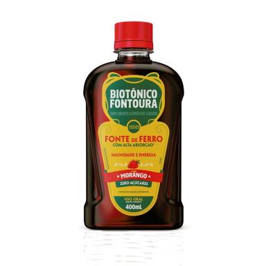 Biotônico Fontoura Morango com 400ml
