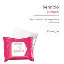 Lenço Demaquilante Micelar Bioderma Sensibio H2O com 25 unidades