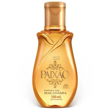 Óleo Corporal Desodorante Paixão Amêndoas com Macadâmia com 100ml
