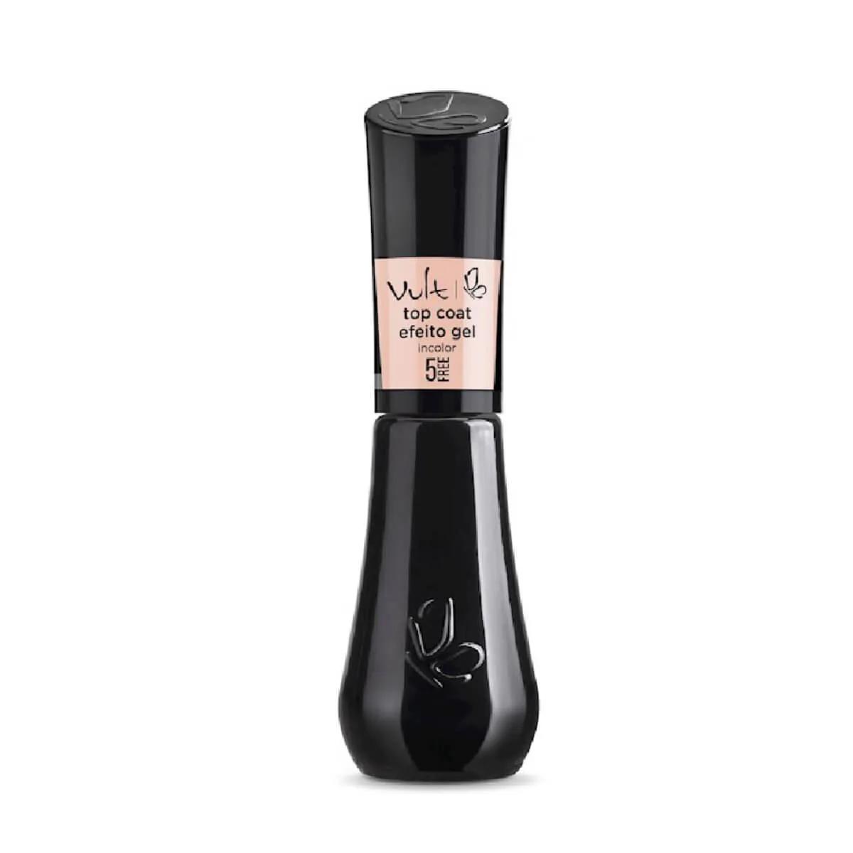 Esmalte Vult 5Free Top Coat Gel Incolor com 8ml