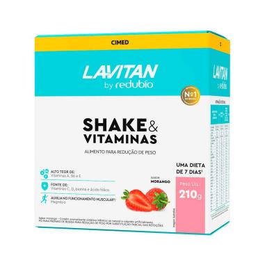 Redubío Shake Slim Sabor Morango 210g