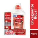 Kit Colgate Luminous White Enxaguante Bucal com 500ml + Pasta de Dente com 70g
