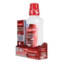 Kit Colgate Luminous White Enxaguante Bucal com 500ml + Pasta de Dente com 70g
