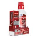 Kit Colgate Luminous White Enxaguante Bucal com 500ml + Pasta de Dente com 70g