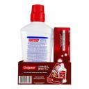 Kit Colgate Luminous White Enxaguante Bucal com 500ml + Pasta de Dente com 70g