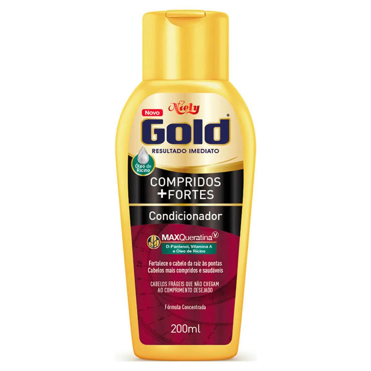 Condicionador Niely Gold Compridos + Fortes com 200ml