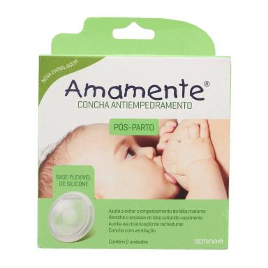 Concha Antiempedramento Amamente Pós-Parto com 2 unidades