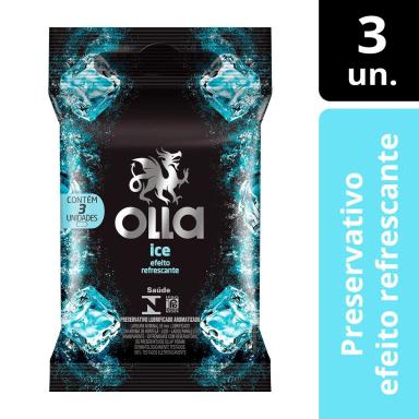 Camisinha Olla Ice com 3 unidades