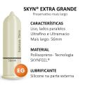 Camisinha Blowtex Skyn Extra Grande com 3 unidades