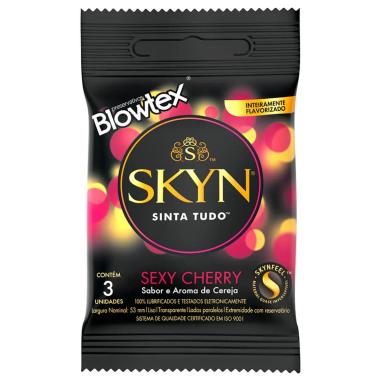 Camisinha Blowtex Skyn Sexy Cherry com 3 unidades