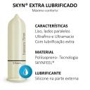 Camisinha Blowtex Skyn Extra Lubrificado com 3 unidades