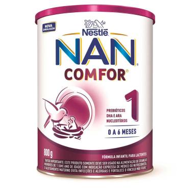 Fórmula Infantil NAN Comfor 1 Nestlé 0 a 6 meses 800g