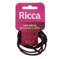 Elástico para Cabelo Ricca Basics sem Metal com 6 unidades