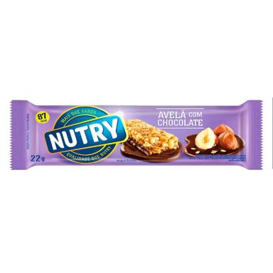 Barra de Cereal Nutry Sabor Avelã e Chocolate com 22g