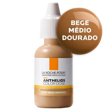 Pigmento Facial Anthelios Color Dose Bege Médio Dourado com 17ml