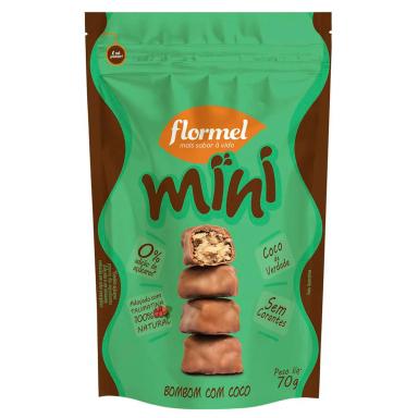 Mini Bombom Flormel Coco com 60g