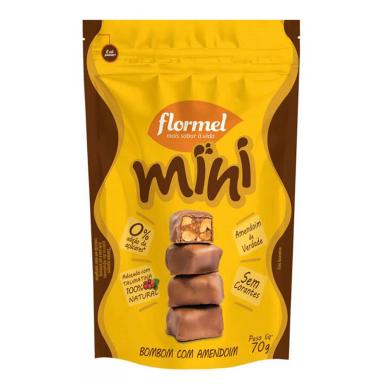 Mini Bombom Flormel Amendoim com 60g