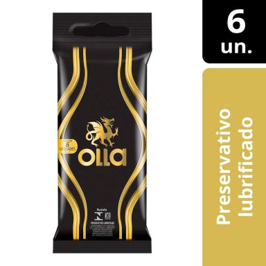 Preservativo Olla Lubrificado com 6 unidades