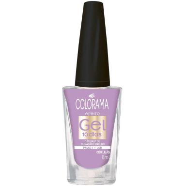 Esmalte Colorama Efeito Gel Cor Céu Lilás com 8ml