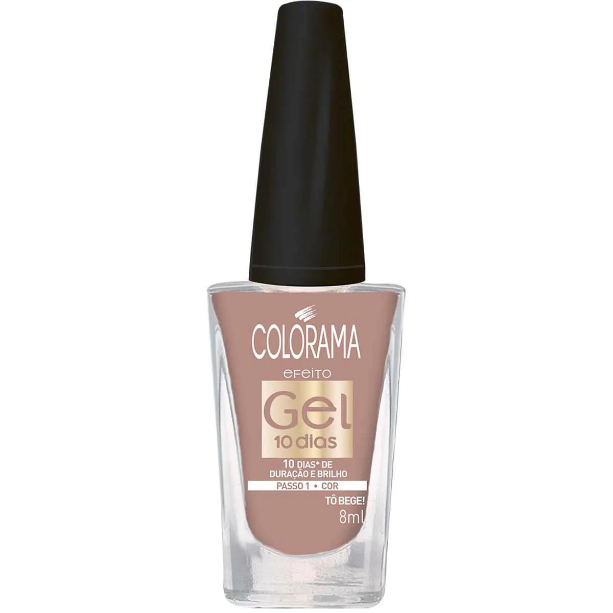 Esmalte Colorama Efeito Gel Cor Tô Bege! com 8ml
