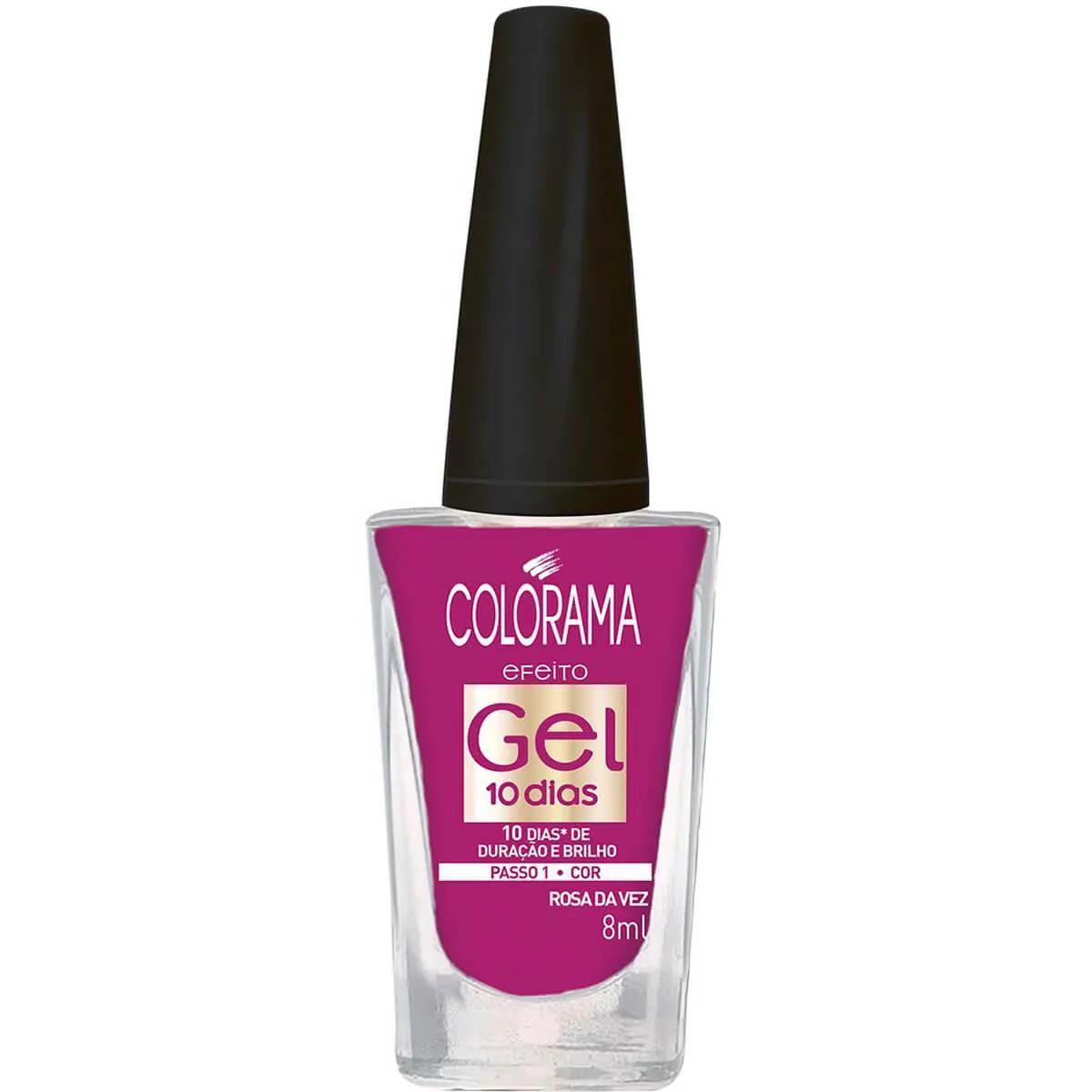 Esmalte Colorama Efeito Gel Cor Rosa da Vez com 8ml