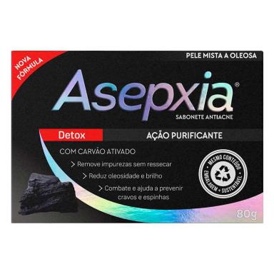 Sabonete Facial em Barra Asepxia Antiacne Detox com 80g