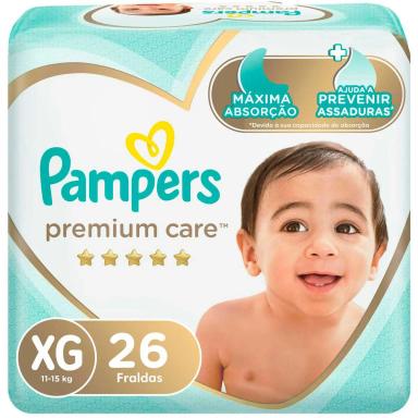 Fralda Pampers Premium Care XG - 26 Unidades