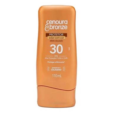 Protetor Solar Corporal Cenoura & Bronze com Cor FPS30 com 110ml