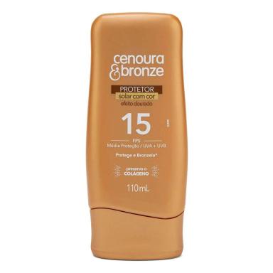 Protetor Solar Corporal Cenoura & Bronze com Cor FPS 15 com 110ml