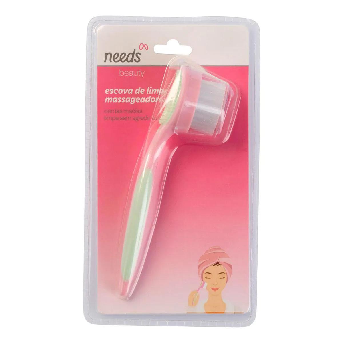 Escova Massageradora Needs para Rosto e Pés com 1 unidade