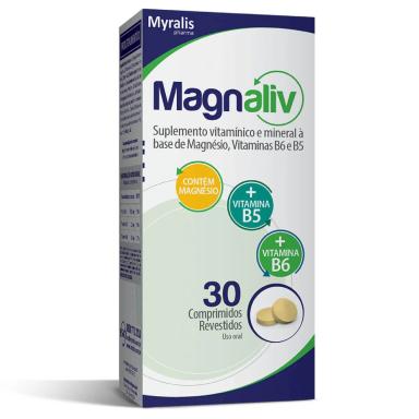 Suplemento Vitamínico Magnaliv com 30 comprimidos