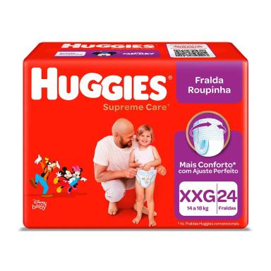 Fralda Huggies Roupinha Supreme Care XXG - 24 Unidades