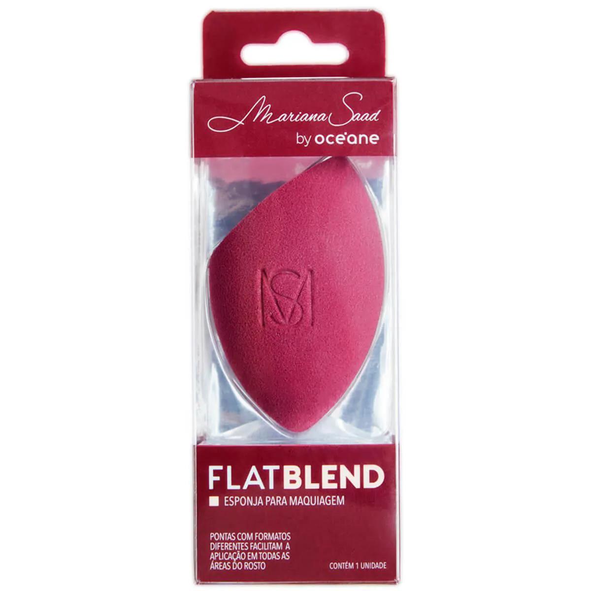 Esponja para Maquiagem Flat Blend Mariana Saad by Océane com 1 unidade