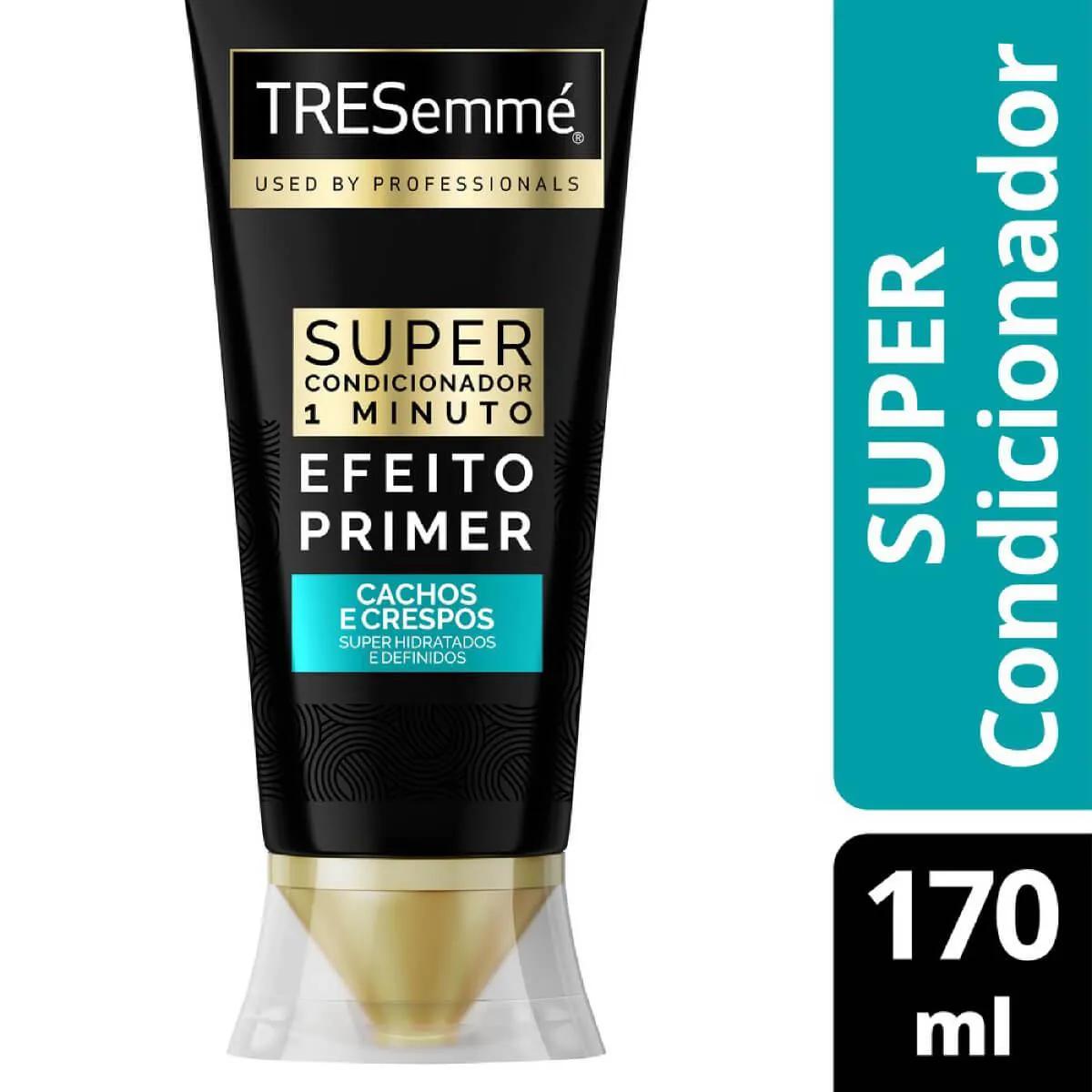 Super Condicionador 1 Minuto TRESemmé Efeito Primer Cachos e Crespos
