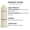 Camisinha Blowtex Action com 6 unidades