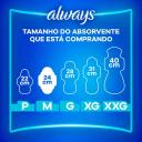 Absorvente Always Ultrafino Cobertura Seca M com Abas 8 unidades