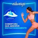 Absorvente Always Ultrafino Cobertura Seca M com Abas 8 unidades