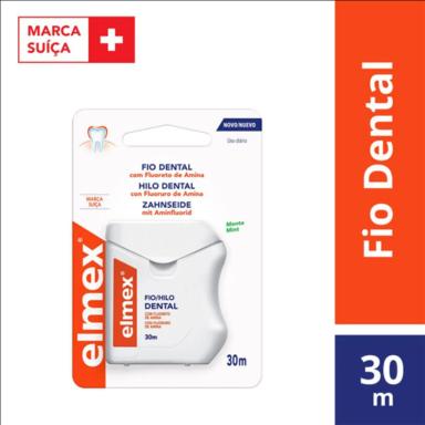 Fio Dental Elmex Sabor Menta com 30 metros