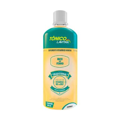 Suplemento Vitamínico Mineral Tônico Lavitan Sabor Tradicional com 400ml