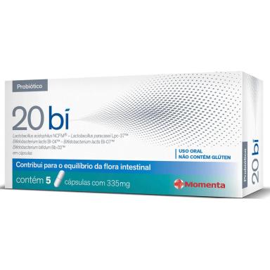 Probiótico Antidiarreico 20 bi com 5 cápsulas
