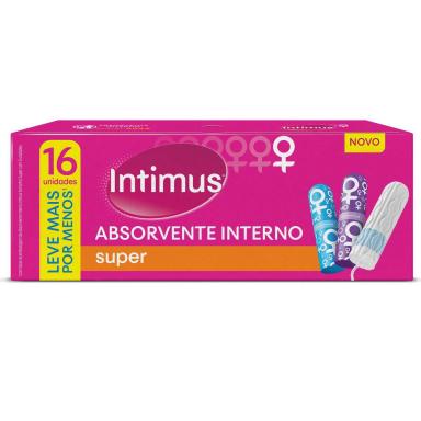 Absorvente Interno Intimus Super 16 unidades