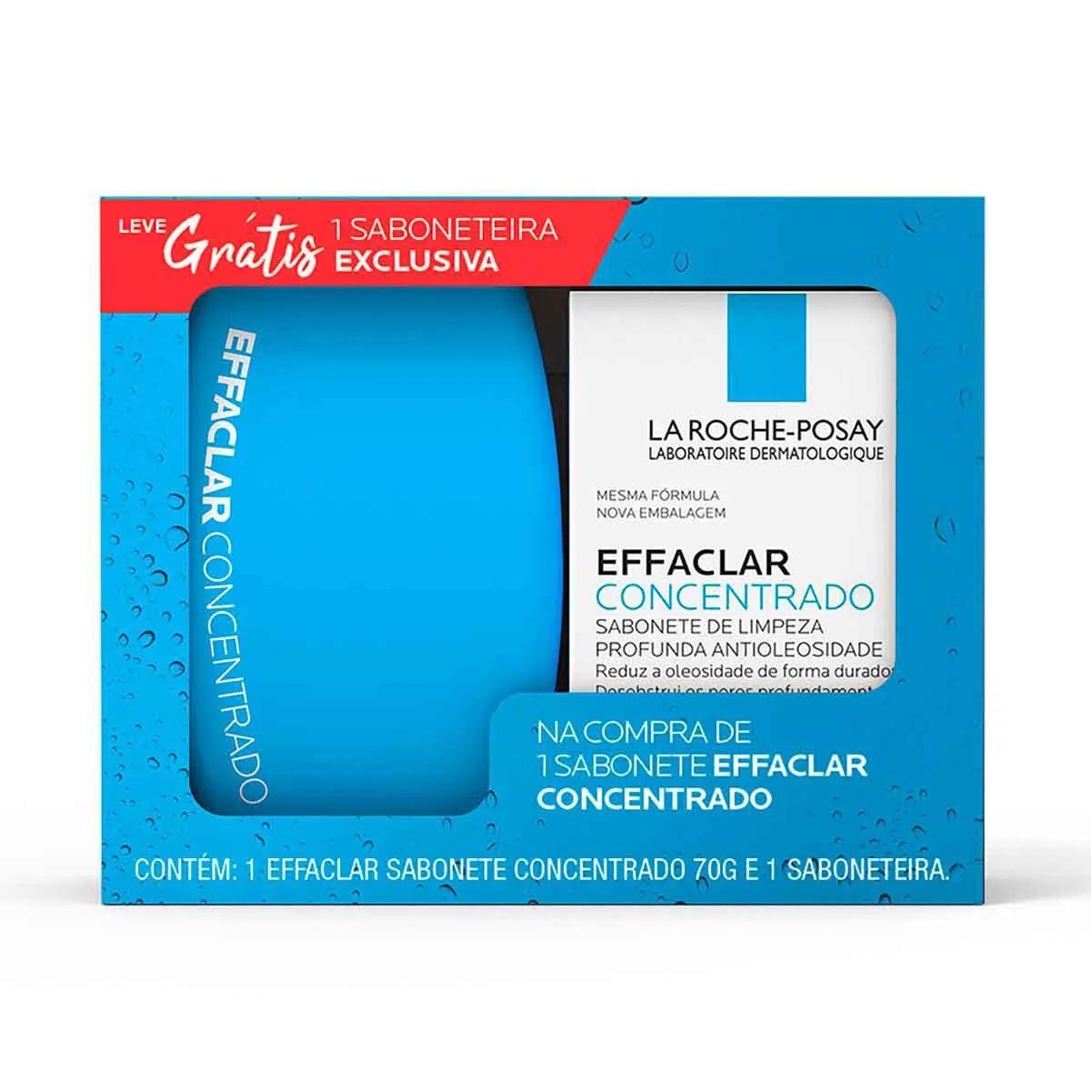 Kit La Roche Posay Sabonete Facial Effaclar Concentrado + Saboneteira