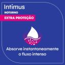Absorvente Noturno Intimus Com Abas Cobertura Suave com 8 unidades