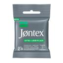 Preservativo Jontex Extra Lubrificado com 3 Unidades