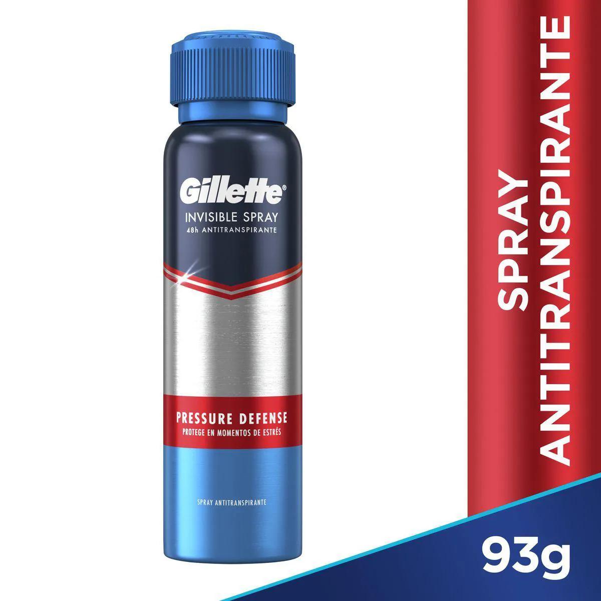 Desodorante Gillette Spray Pressure Defense Antitranspirante com 93g